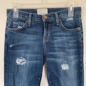 Current Elliot Distressed Skinny Jeans Siz…